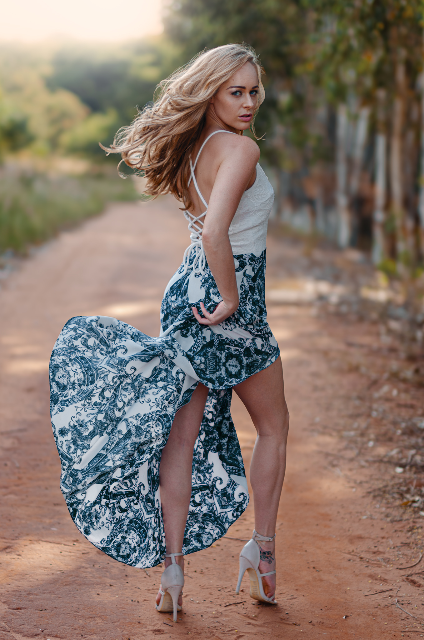 High-fashion model portrait by Mark D Khoury